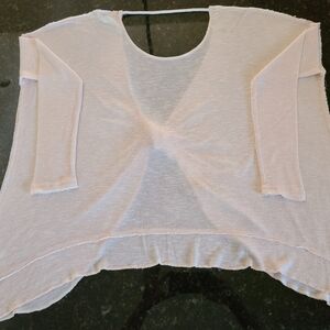 We The Free Soft Creamy Pink Knit Top